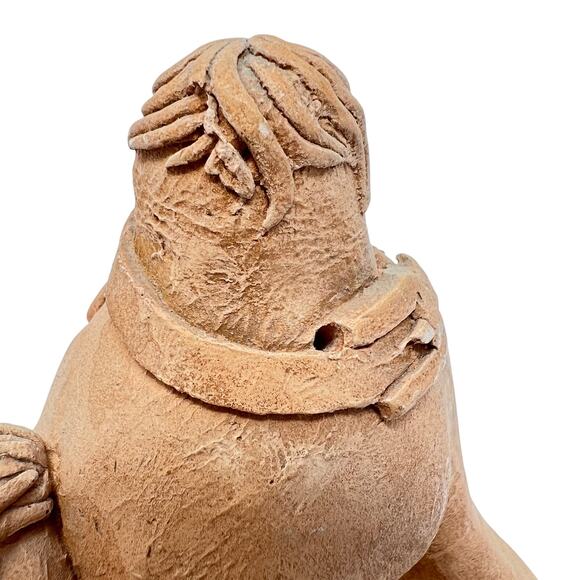 Vintage 70s Kersten Bros Terra Cotta Pottery Traveling Camel Weed Pot Figurine - Picture 4 of 9